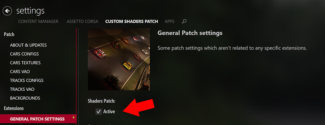 Custom Shaders Patch Enabling